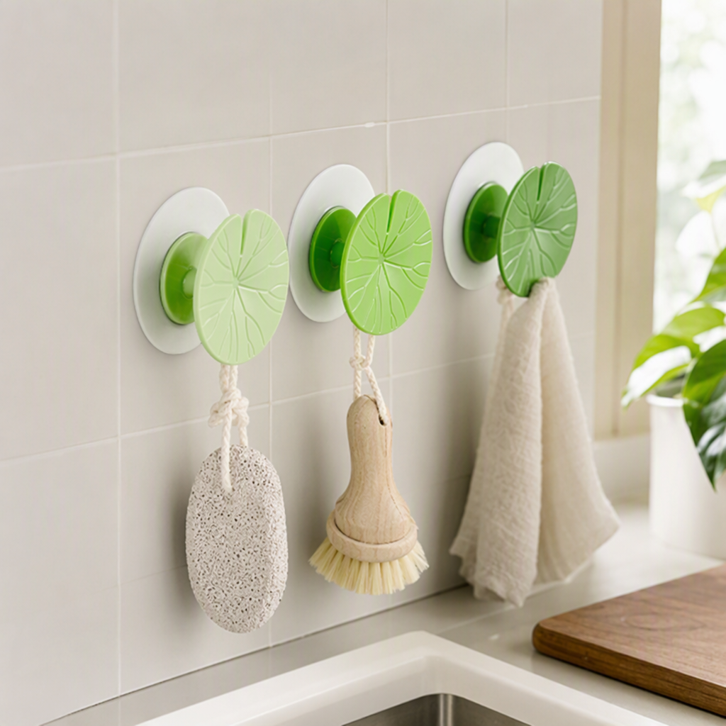 【CL】26Q3#2317 Lotus Leaf Seamless Adhesive Hook details Picture