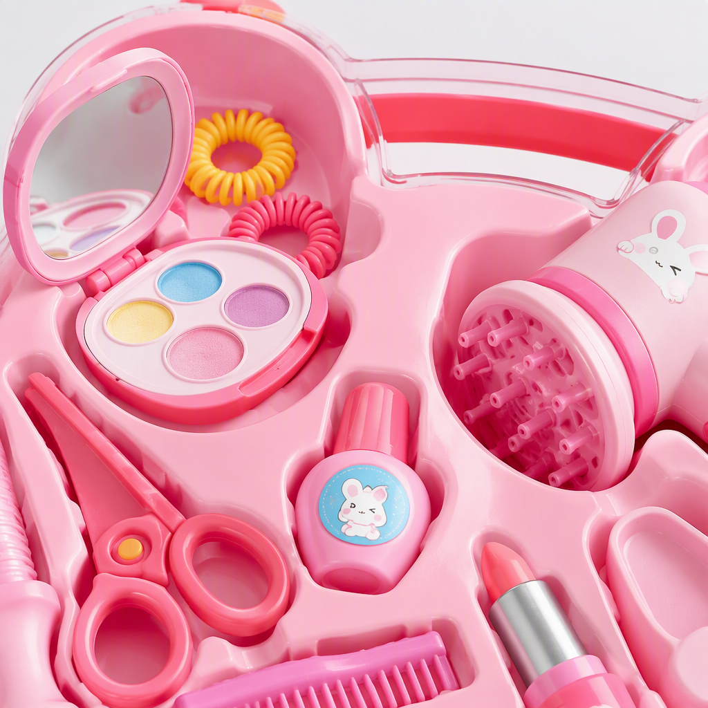 Kit de herramientas de pelo rosa para niños peine de pelo de bebé clip de pelo anillo de pelo accesorios de pelo para niños Application Scenario