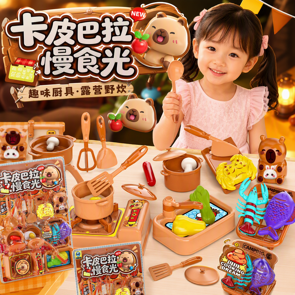 Colorful kids kitchen toy set multifunción simulación cocina suministros niños puzzle juego juguetes caja de regalo Specification image