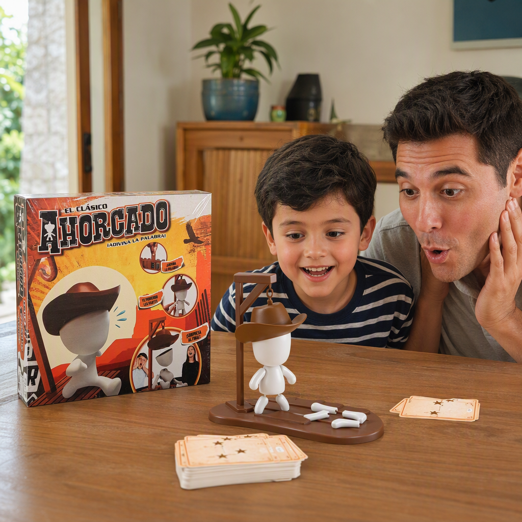 Ahorcado western hanging adivinación juegos de mesa familia pariente hijo multijugador fiesta puzzle juguetes de mesa Specification image