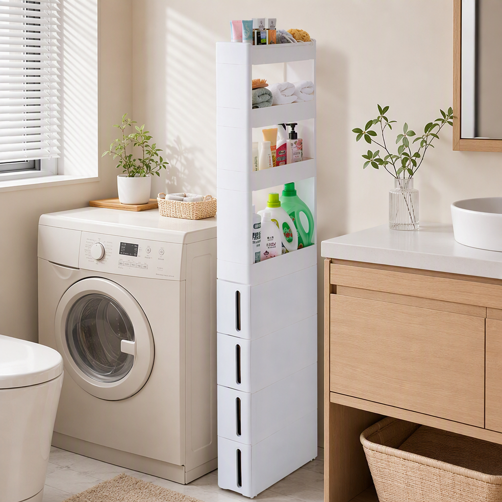 【CL】26Q3#6257 Multi-functional storage and organization rack, clothes cleaning and storage rack, home kitchen storage rack, simple and practical details Picture