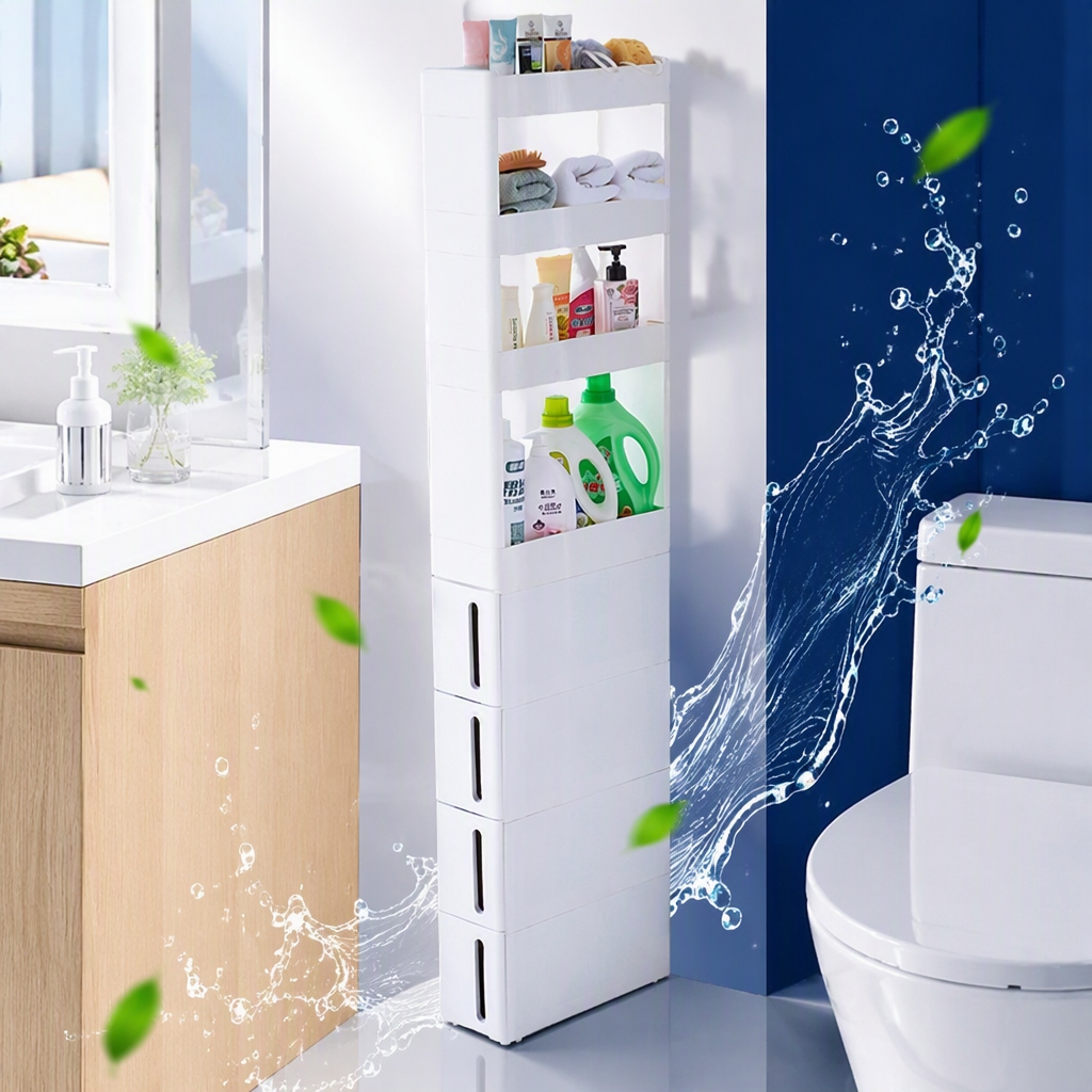 【CL】26Q3#6257 Multi-functional storage and organization rack, clothes cleaning and storage rack, home kitchen storage rack, simple and practical Specification image