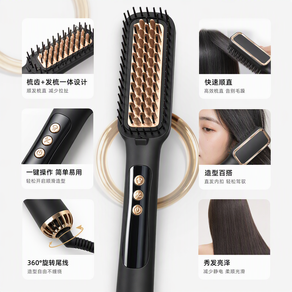 ENERGY MAX Electric Hair Comb is a portable household hairdressing comb and a hair care and styling wonder