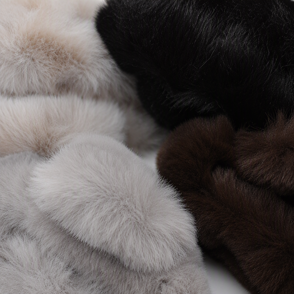Fashionable and versatile mink fur hair clips, hairpins, headwear, hair accessories, simple clips, hair grabbers, hair accessories, women's style Application Scenario