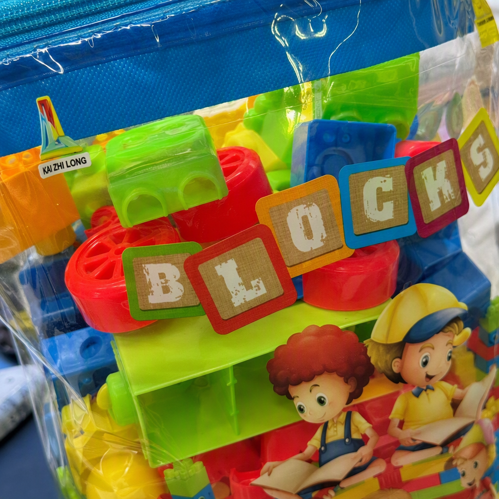 Wholesale supply of children's large-sized modular building blocks, cylindrical storage buckets, early education modular and educational toys for babies Specification image