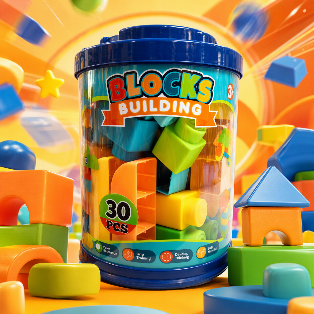 Cubo de granular grande bloques de construcción de bloques de iluminación de niños ensamblaje y colocación de bebé educación temprana puzzle cubo de almacenamiento juguetes al por mayor