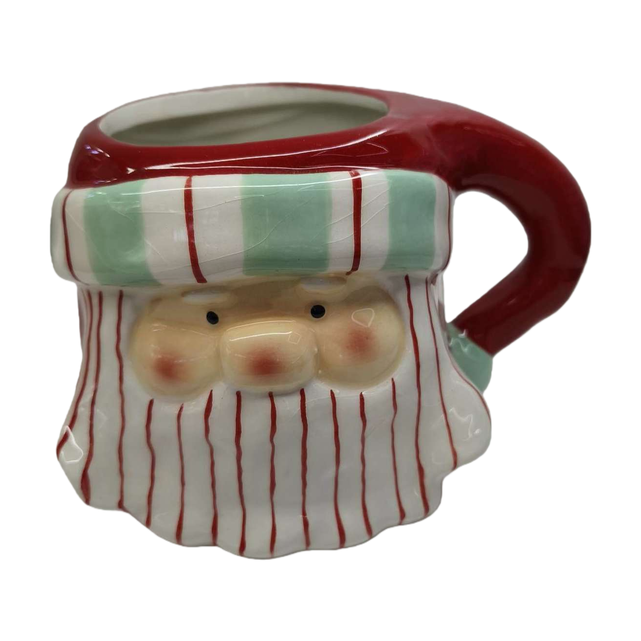 Christmas red elderly ceramic mug, creative and cute festival gift, home daily coffee cup Item Picture