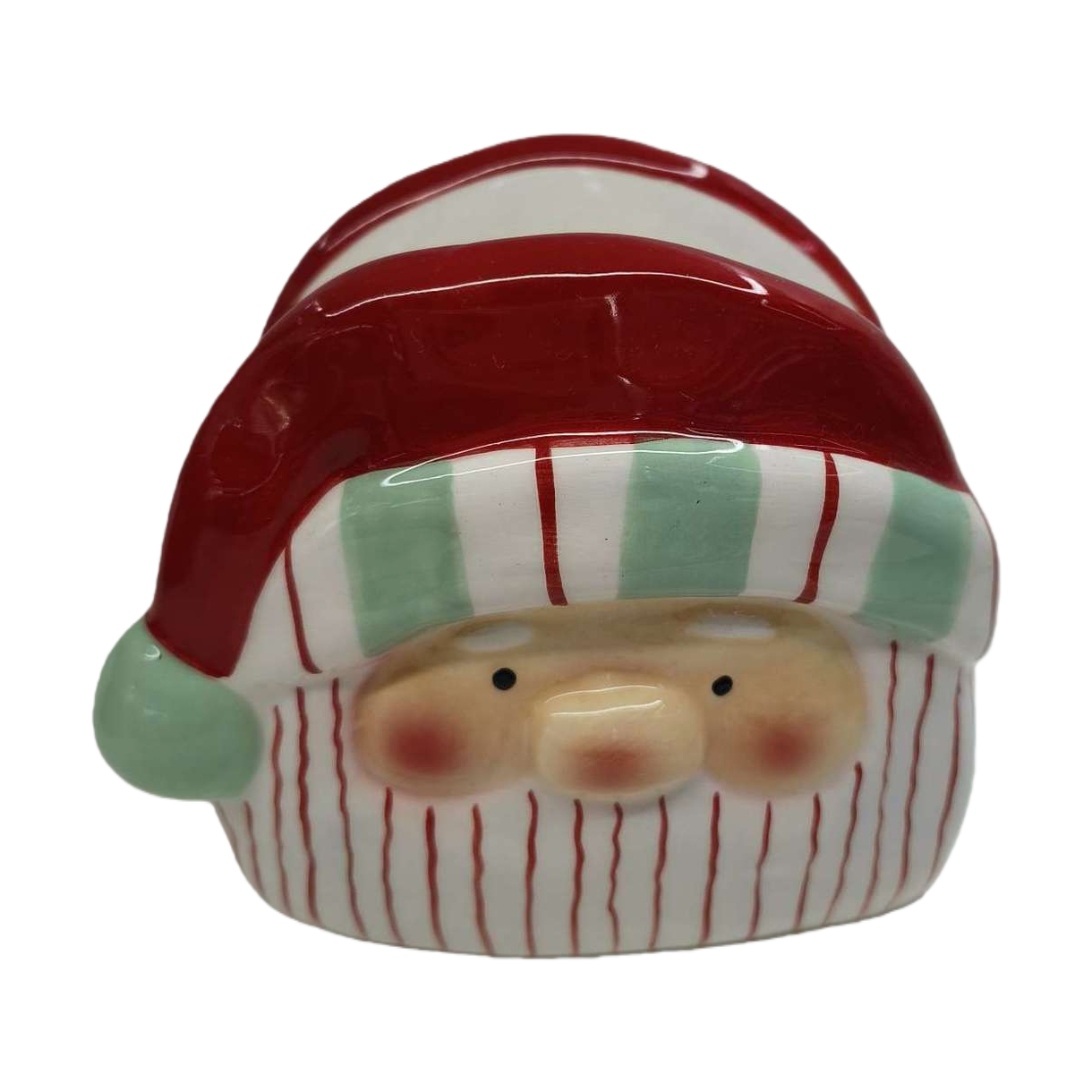 Christmas red elderly ceramic cup holder creative home decoration gift, Christmas present Item Picture