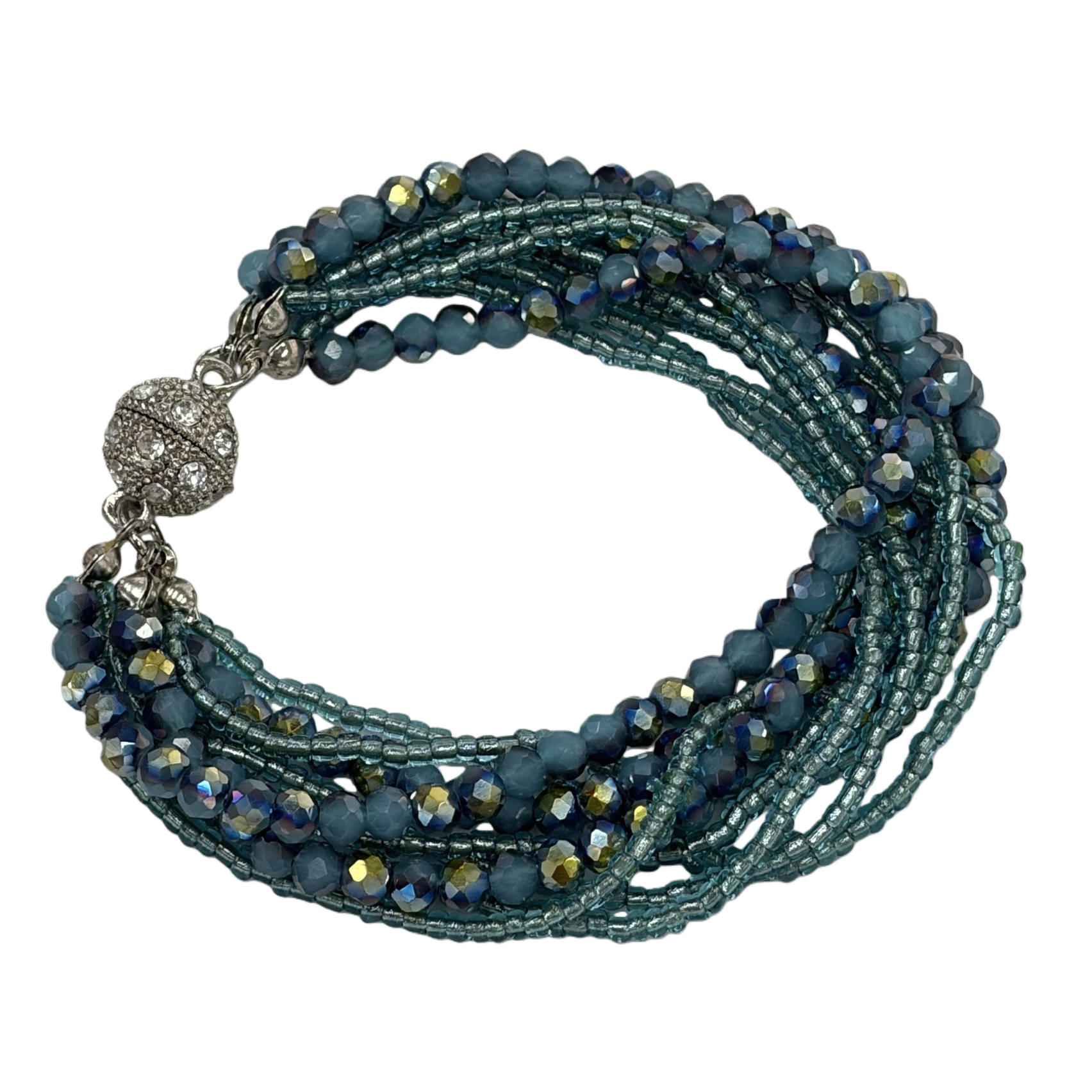 Moda multicapa pulsera de cuentas tendencia versátil azul mano simple personalidad mujer pulsera accesorios regalos Item Picture