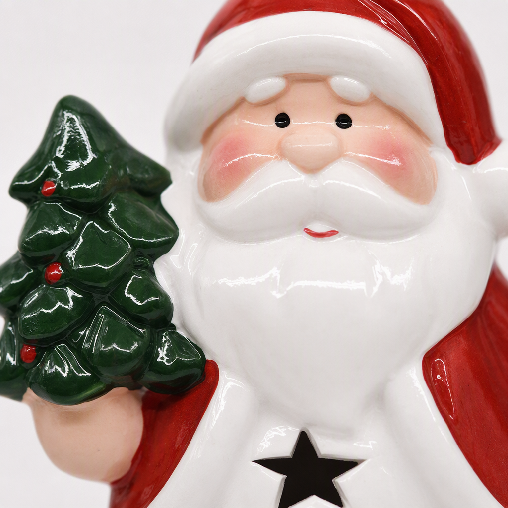 Christmas decorative ceramic ornaments, Santa Claus snowman, Christmas home festival decoration handicrafts, gift displays Application Scenario