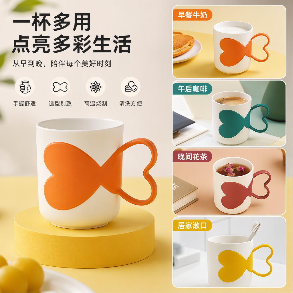 【CL】26Q3#7004 Heart-to-Heart Mouthwash Cup