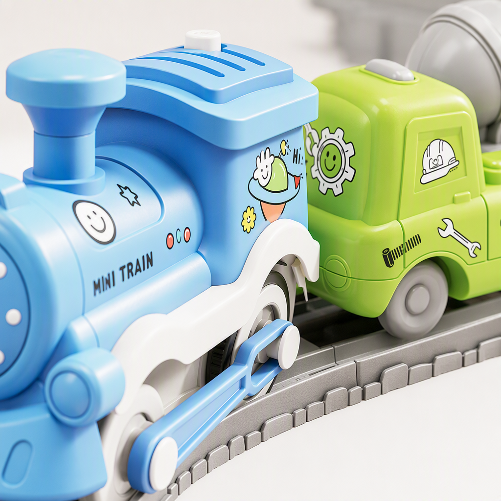 Tren eléctrico colorido juego de juguetes para niños rompecabezas carril carril combo de transporte divertido montar regalo para niños Application Scenario