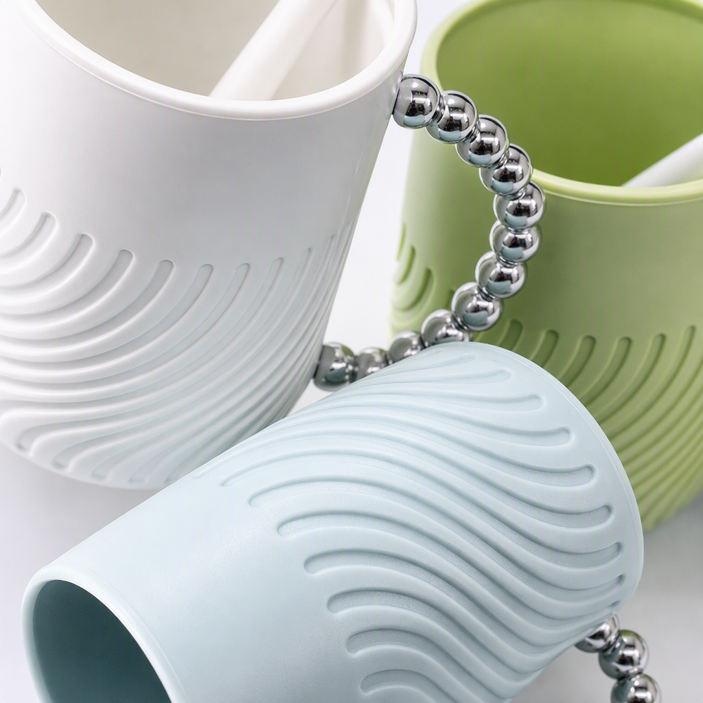 【CL】26Q3#7048 Light Luxury Pearl Mouthwash Cup Specification image