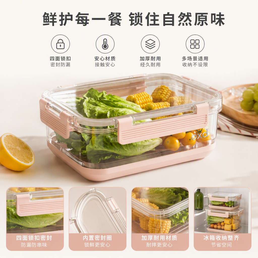 【CL】26Q3#6819 Household fruit and vegetable refrigeration and preservation box