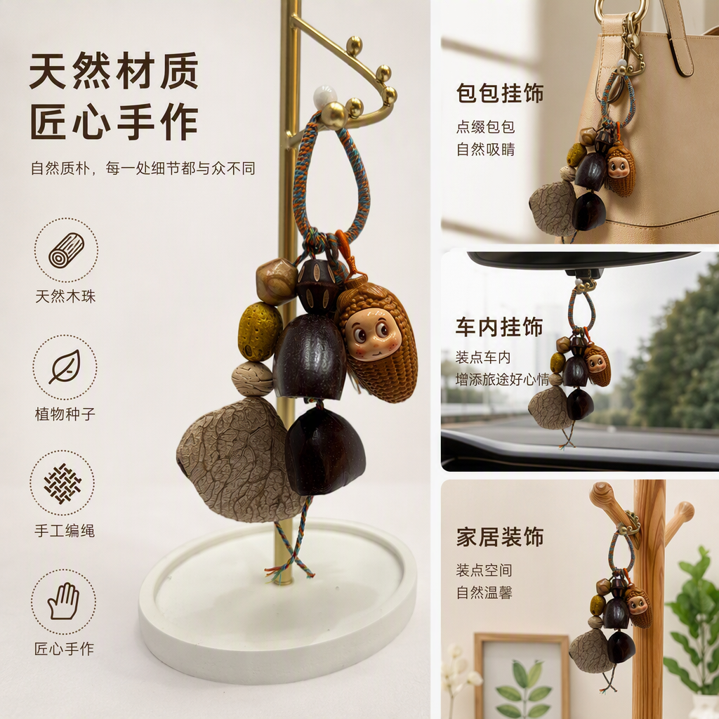 多彩绳结手工挂饰创意个性时尚装饰品礼品家居挂件彩色绳艺品