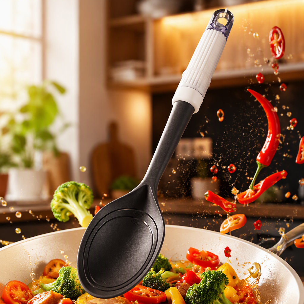 Multi-functional kitchen measuring spoon, stainless steel grey food-grade precise measuring tool, essential for baking and cooking Specification image