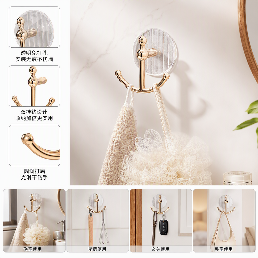 【CL】26Q3#2326 Light Luxury anchor hook