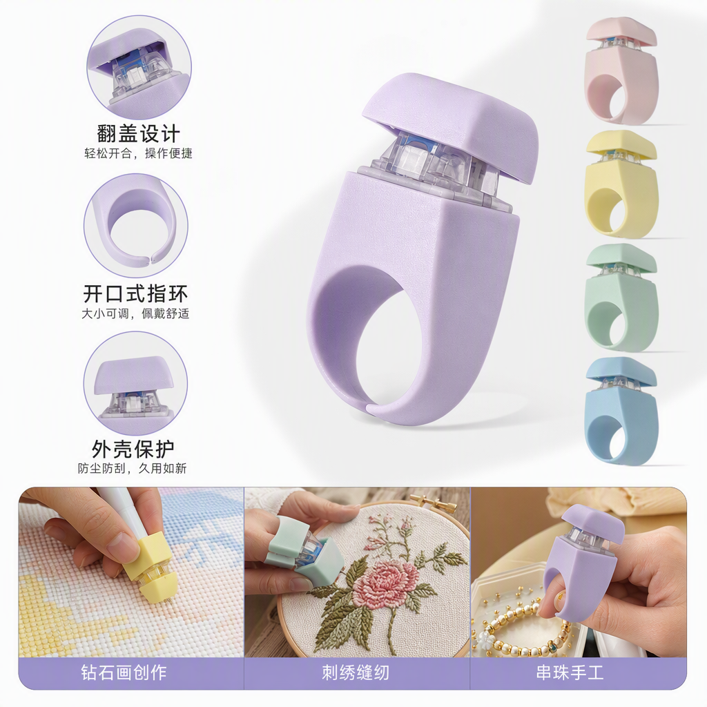 彩色指环式机械键盘轴体测试器多彩灯光兼容游戏办公键盘配件