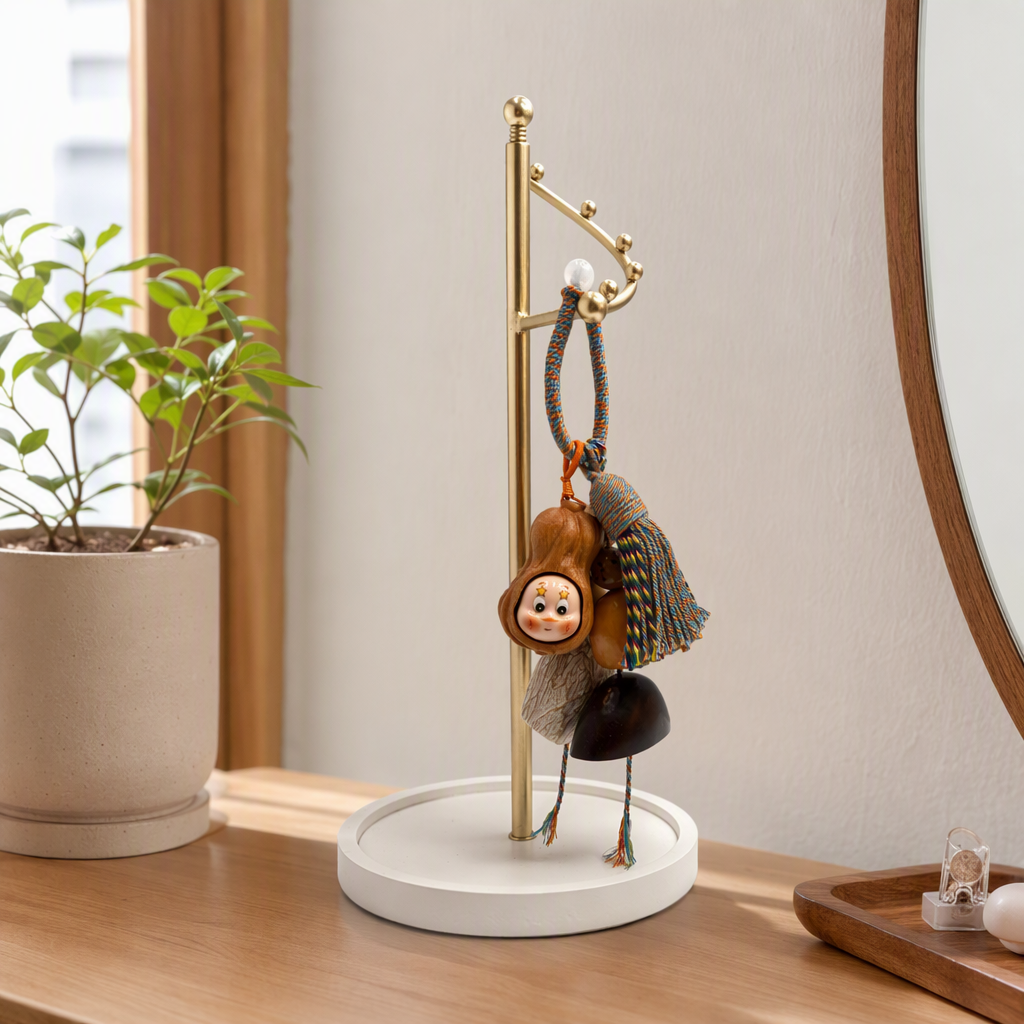 彩色编织挂饰+葫芦娃娃挂件产品图