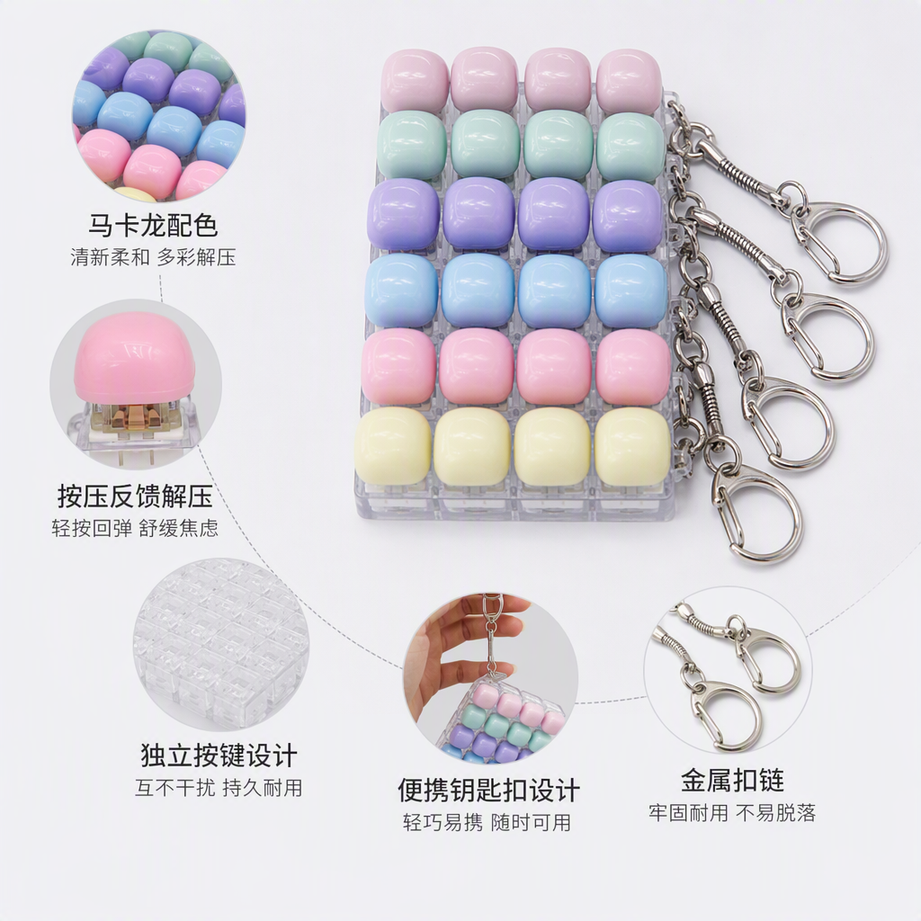 RGB背光机械键盘彩色键帽套装耐磨防滑个性创意键盘配件