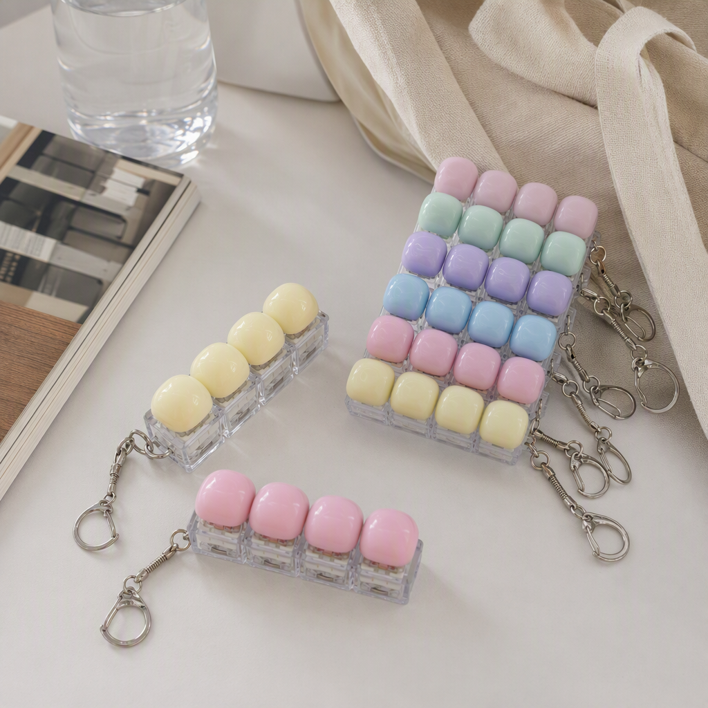 RGB backlit mechanical keyboard color keycap set, wear-resistant, anti-slip, personalized and creative keyboard accessories details Picture