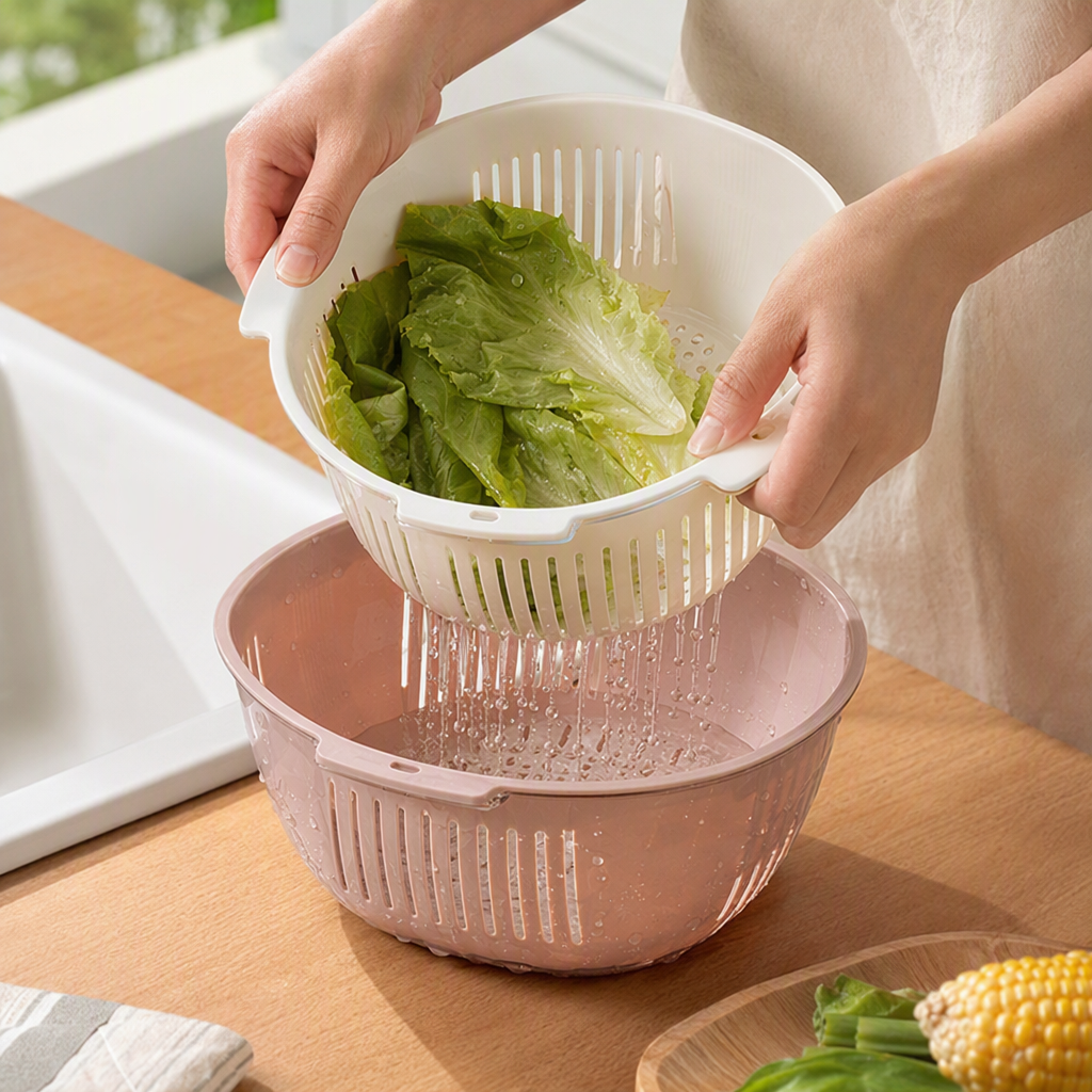 【CL】26Q3#6505 thickened kitchen draining basket details Picture