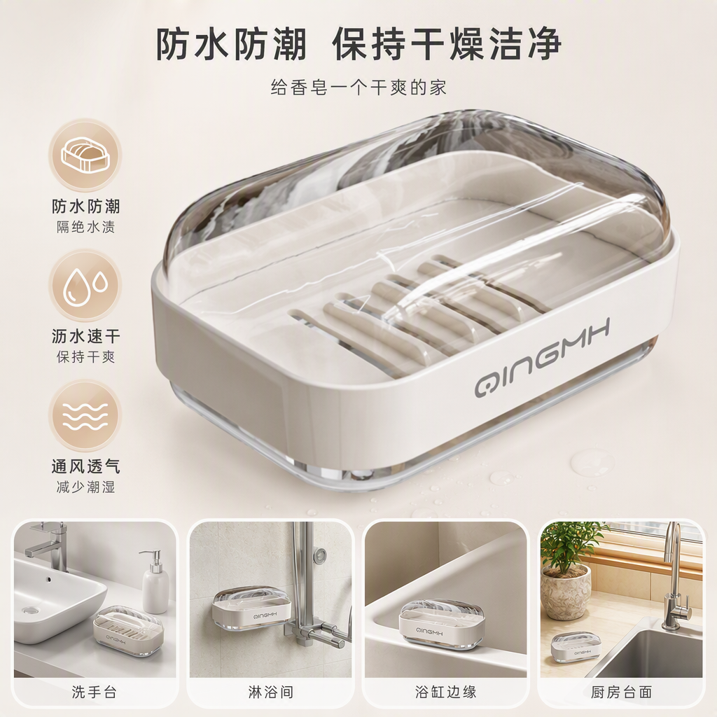 【CL】26Q3#6223 Covered draining soap box