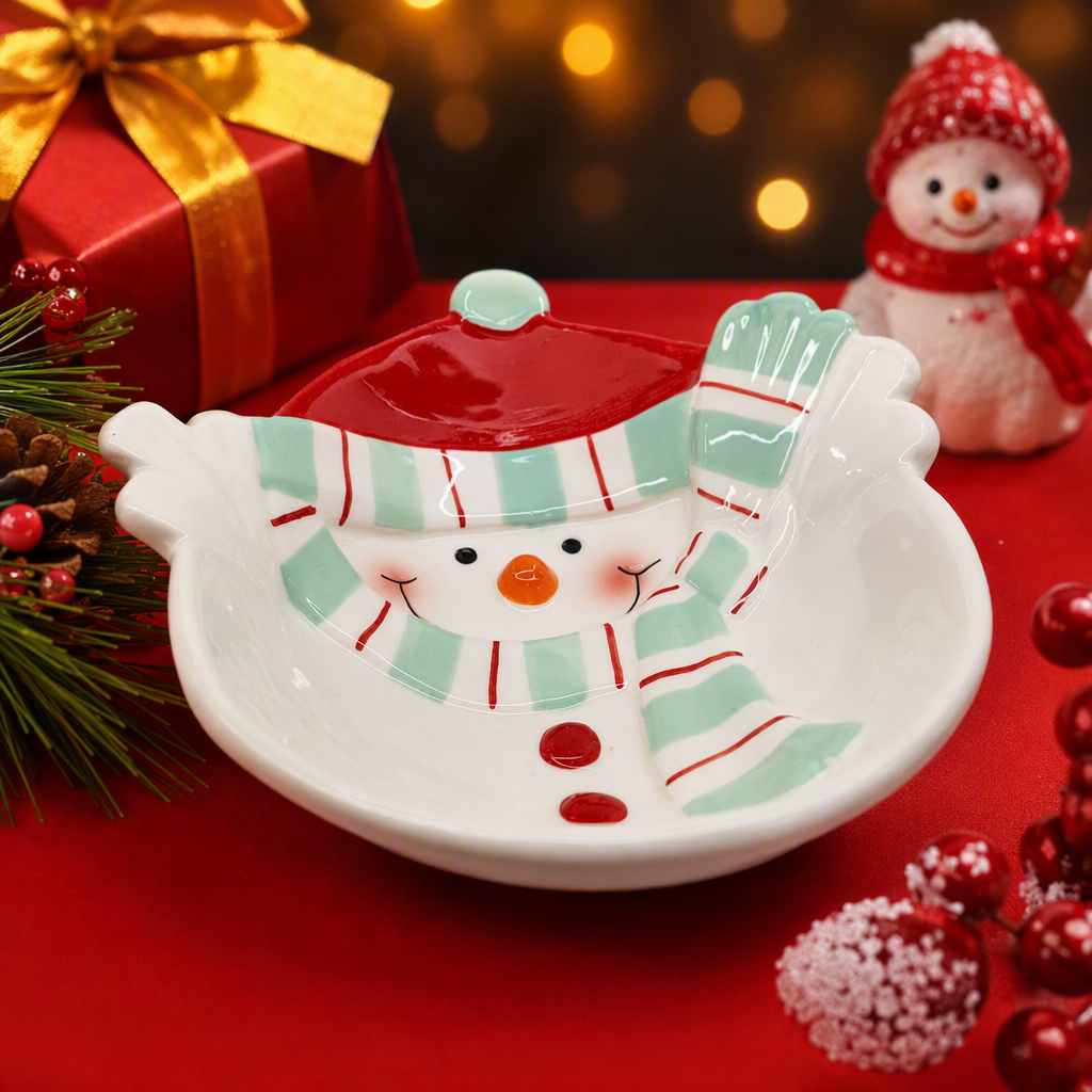 Blanco muñeco de nieve forma cerámica tazón pequeño cute creativo vajilla suministros de cocina hogar desayuno tazón de sopa regalo decoración Specification image