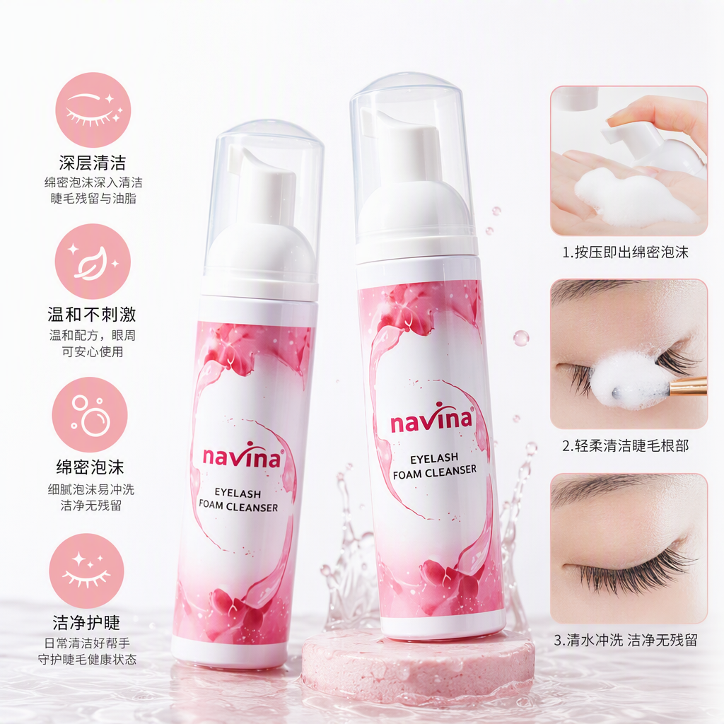 Paquete rosa limpieza profunda espuma limpiador hidratación suave aplicación músculos sensibles fresco y limpio