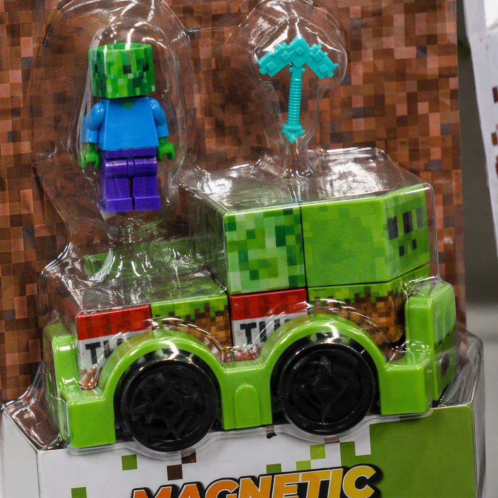 Niños magnetic cube assembly trolley toy man combo puzzle magnético succión bloques divertidos conjuntos modelo Application Scenario