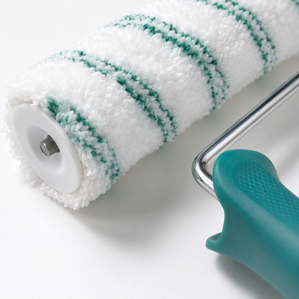 Roller brush double green strips handheld pintura doméstica pinceles de pintura herramientas roller brush Application Scenario
