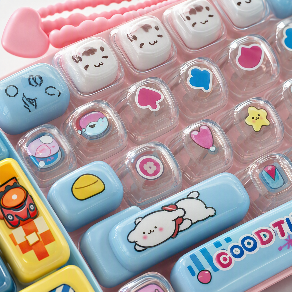Dibujos animados 26 GRS descompresión tecla teclado juguete mini dedo prensa descompresión mochila escolar colgante juguetes en stock details Picture