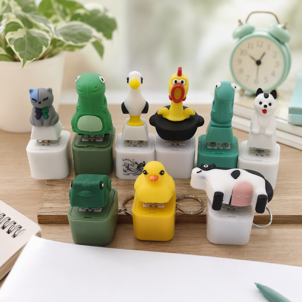 Colorful animal-shaped keycap set, creative and personalized keyboard accessories, fun decoration, office and game gifts details Picture