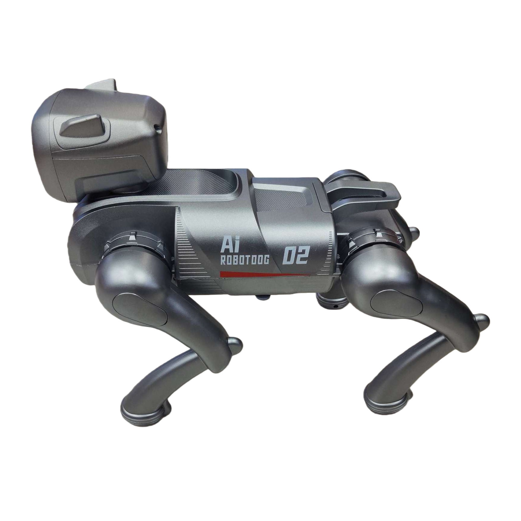 Intelligent quadruped robot pet dog grey high-definition simulation children's toy for companionship and interaction, durable and drop-resistant Item Picture