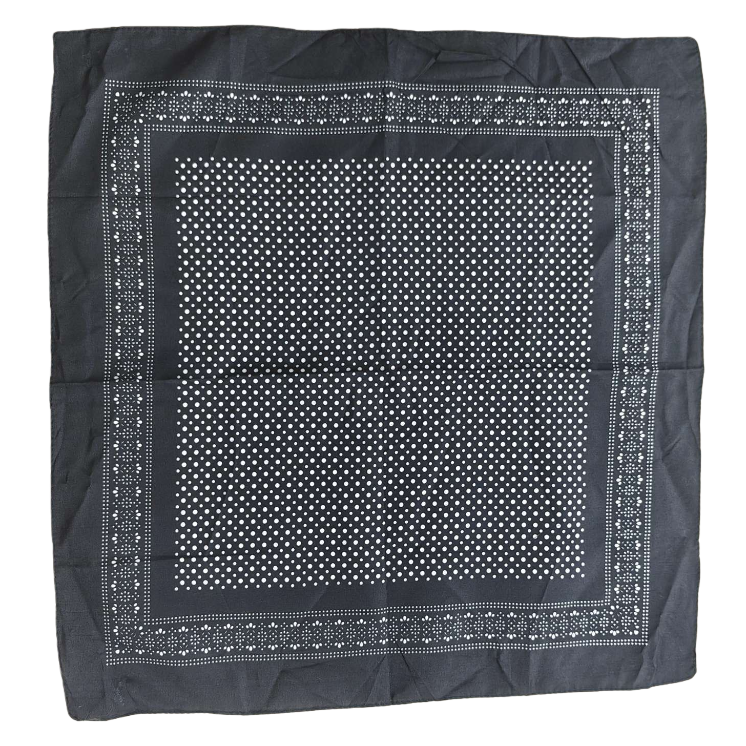 Moda negro wave dot square pañuelo Item Picture