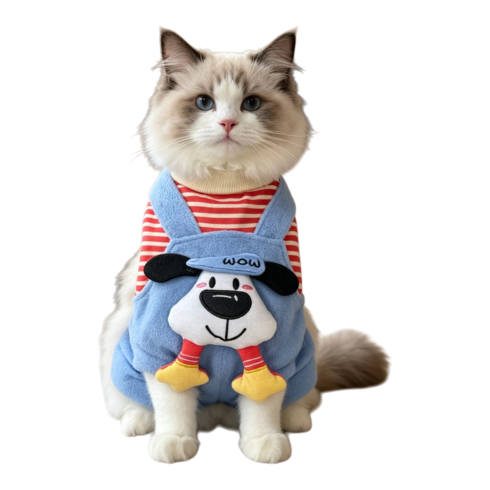 Pet clothing for dogs and cats, thick and warm autumn and winter, calf overalls, waterproof raincoats, frog sweatshirts Item Picture