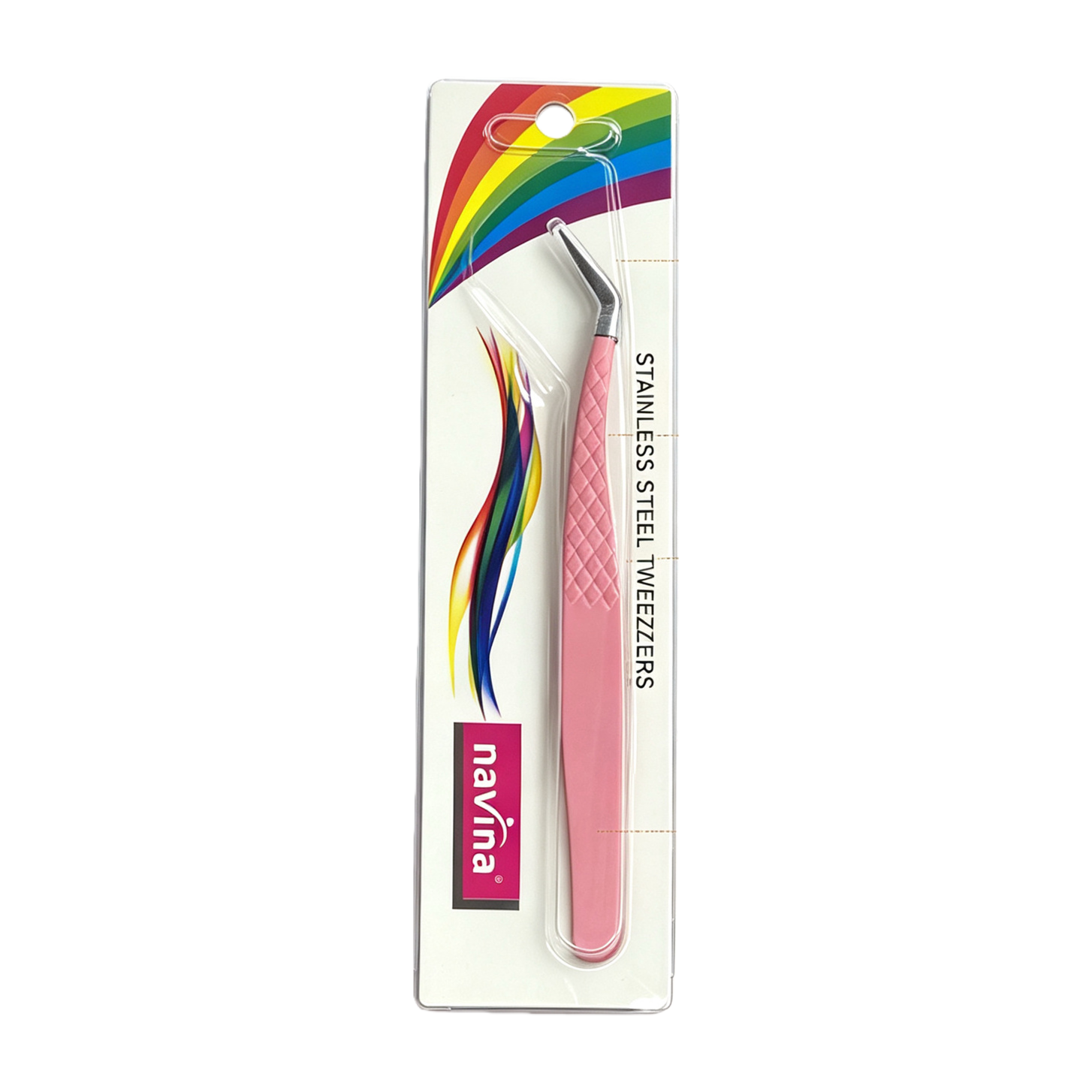 Pinzas especiales para ciliar anilox de fibra rosa sujeción meticulosa herramienta ciliar profesional suministros de belleza Item Picture
