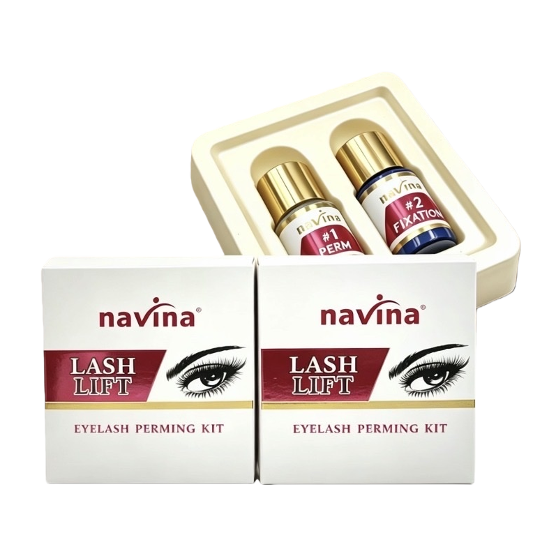 navina professional superciliar de larga duración roll up caja blanca tapa dorada diseño de la botella logo de la marca soporte duradero maquillaje natural encanto Item Picture