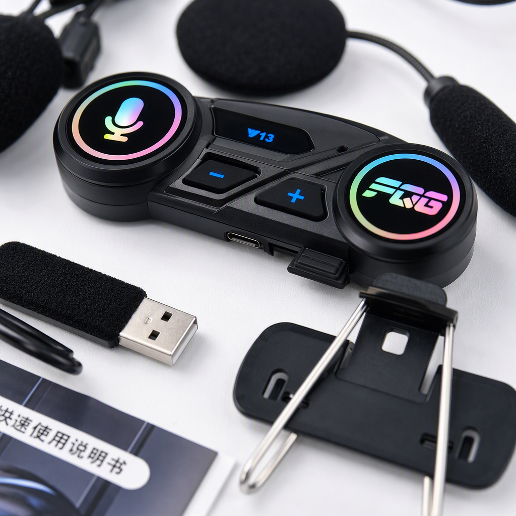 Auriculares inalámbricos de casco negro con luces de color RGB soporte FM transceptor de sonido hd calidad de sonido deportes auriculares de carrera Application Scenario