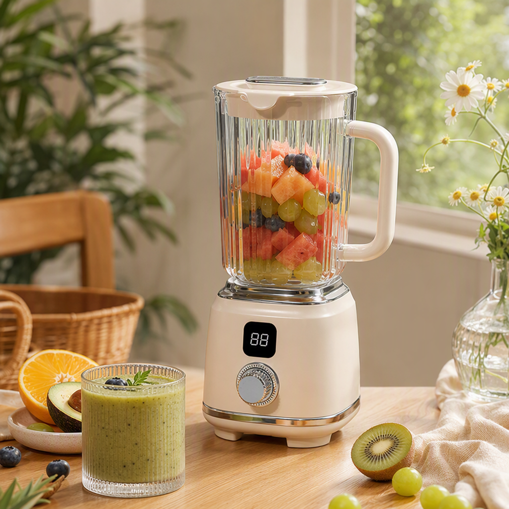 Multi-functional household blender, large-capacity silent baby food and juice mixer, essential for the kitchen Specification image