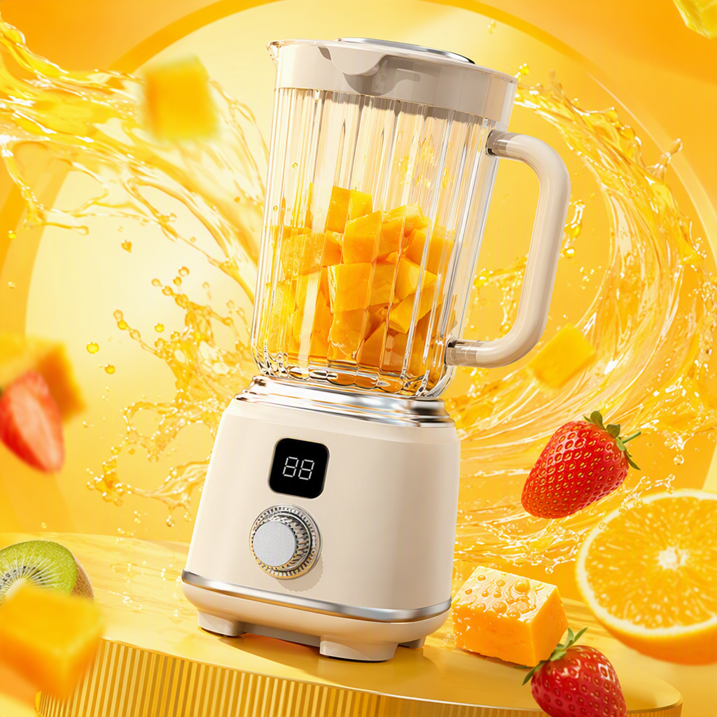 Multi-functional household blender, large-capacity silent baby food and juice mixer, essential for the kitchen