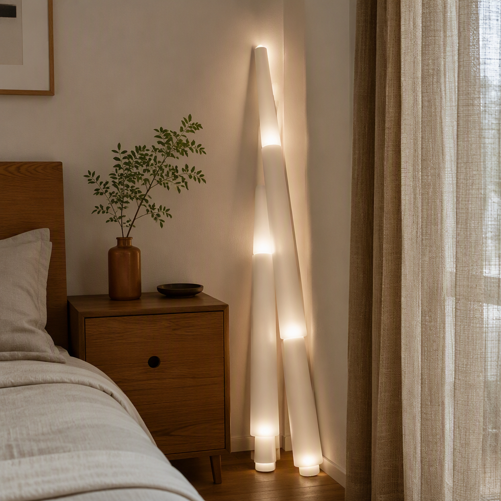 Simple and modern white chandelier, creative Nordic lighting fixtures and decorative items for the living room, dining room and bedroom details Picture