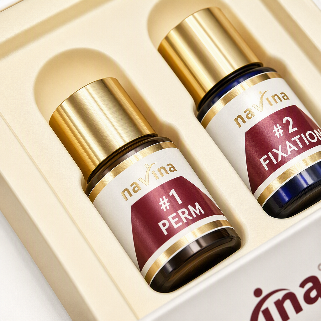 navina professional superciliar de larga duración roll up caja blanca tapa dorada diseño de la botella logo de la marca soporte duradero maquillaje natural encanto Application Scenario