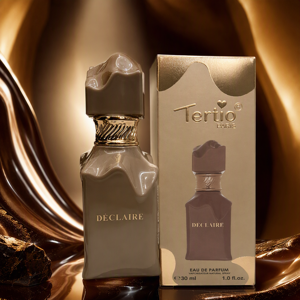 Elegant beige perfume bottle with exquisite packaging box, fashionable and simple fragrance gift box set Specification image