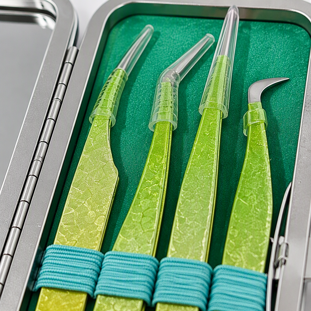 Caja de almacenamiento espejo plateado cuatro gradiente verde amarillo pinzas ciliar herramientas de maquillaje portátil caja de almacenamiento caja de almacenamiento caja de almacenamiento Application Scenario