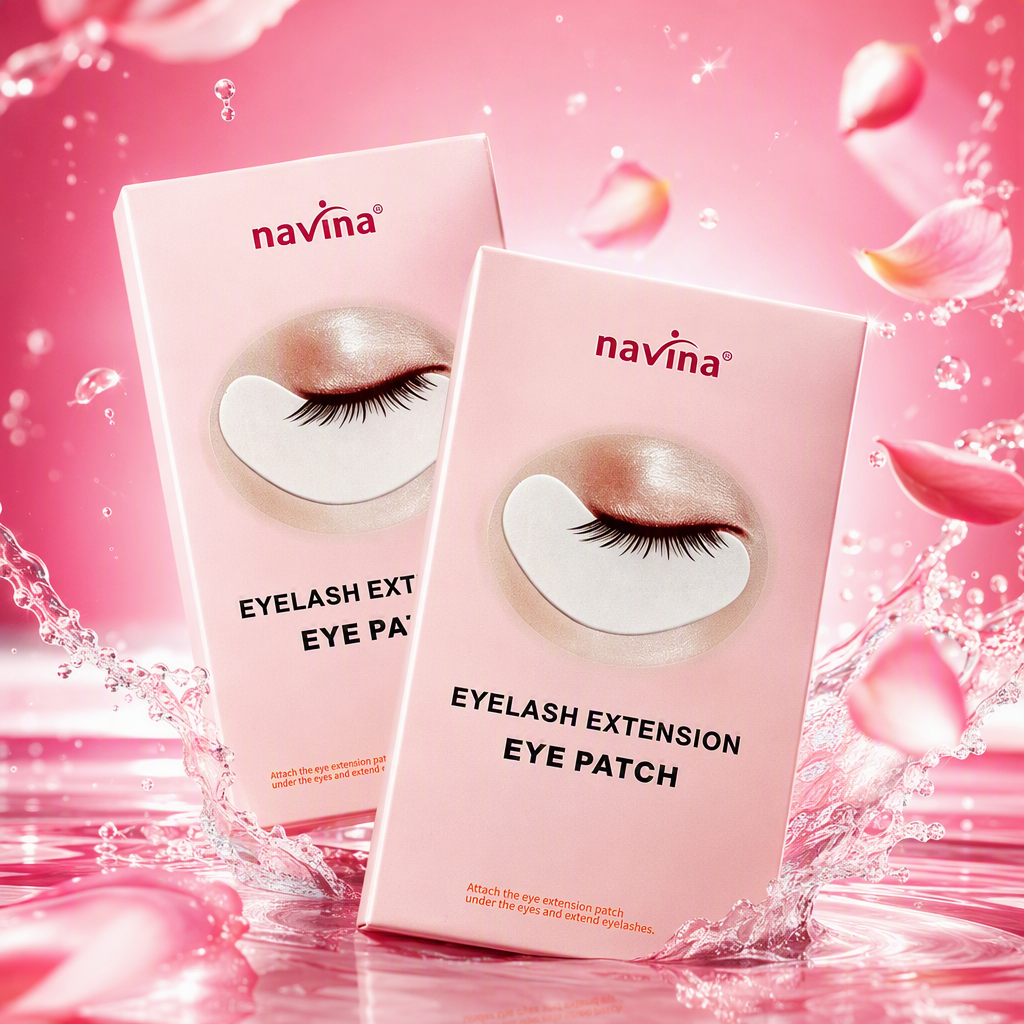 Rosa eye patch caja lindo portátil eye mask patch hidratante cuidado de los ojos en caja paquete de caja de regalo Specification image