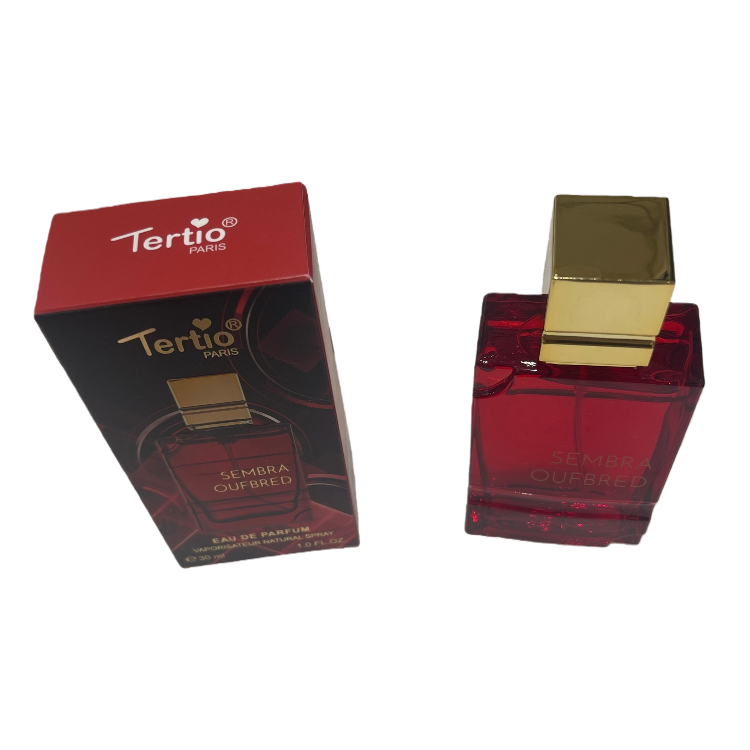 Fashionable red perfume bottle, exquisite packaging box, high-end gift box, gift decoration and creative design Item Picture