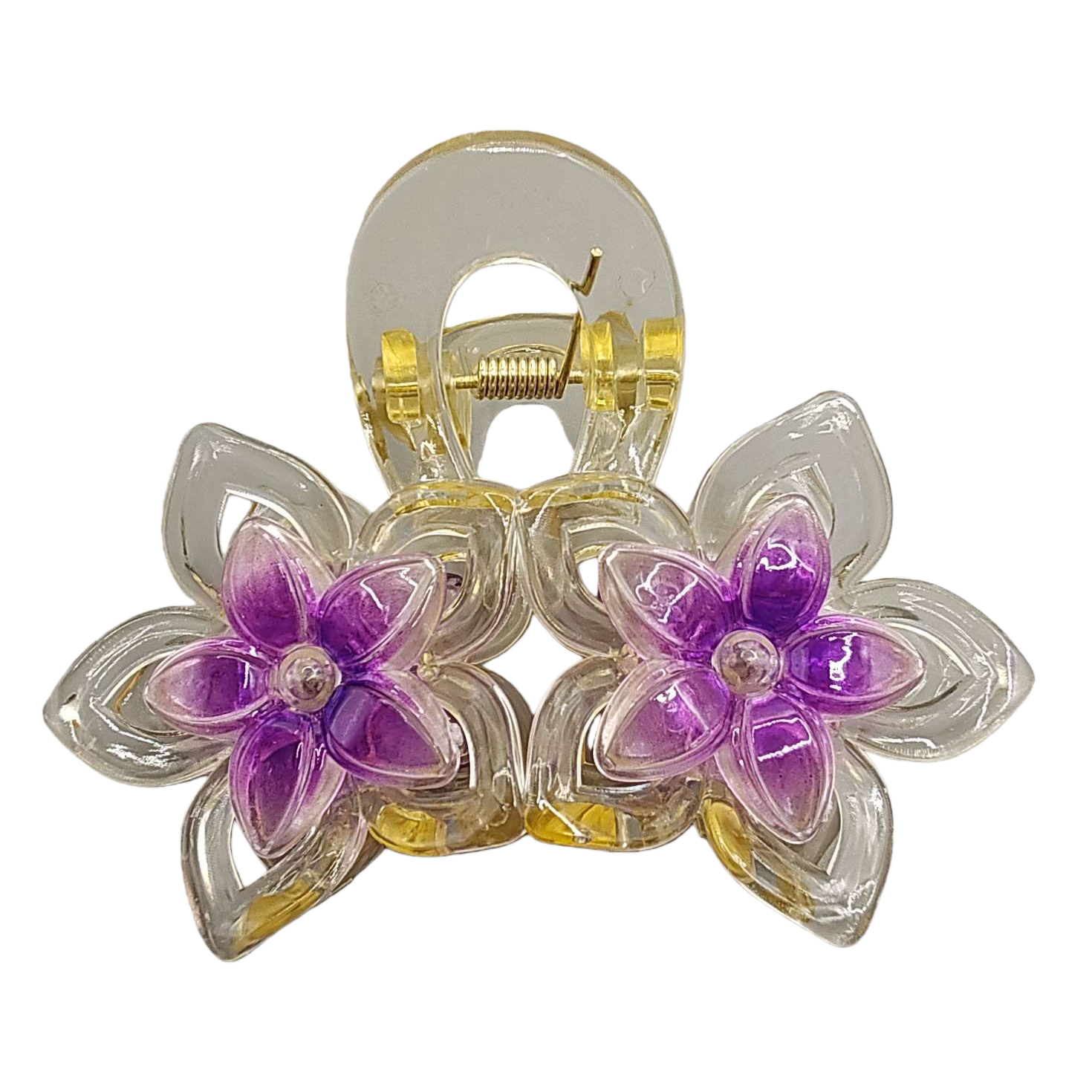 Exquisite transparent flower hair clips, simple and fashionable hair accessories for girls, hairstyle ornaments, hair clips, hair accessories Item Picture