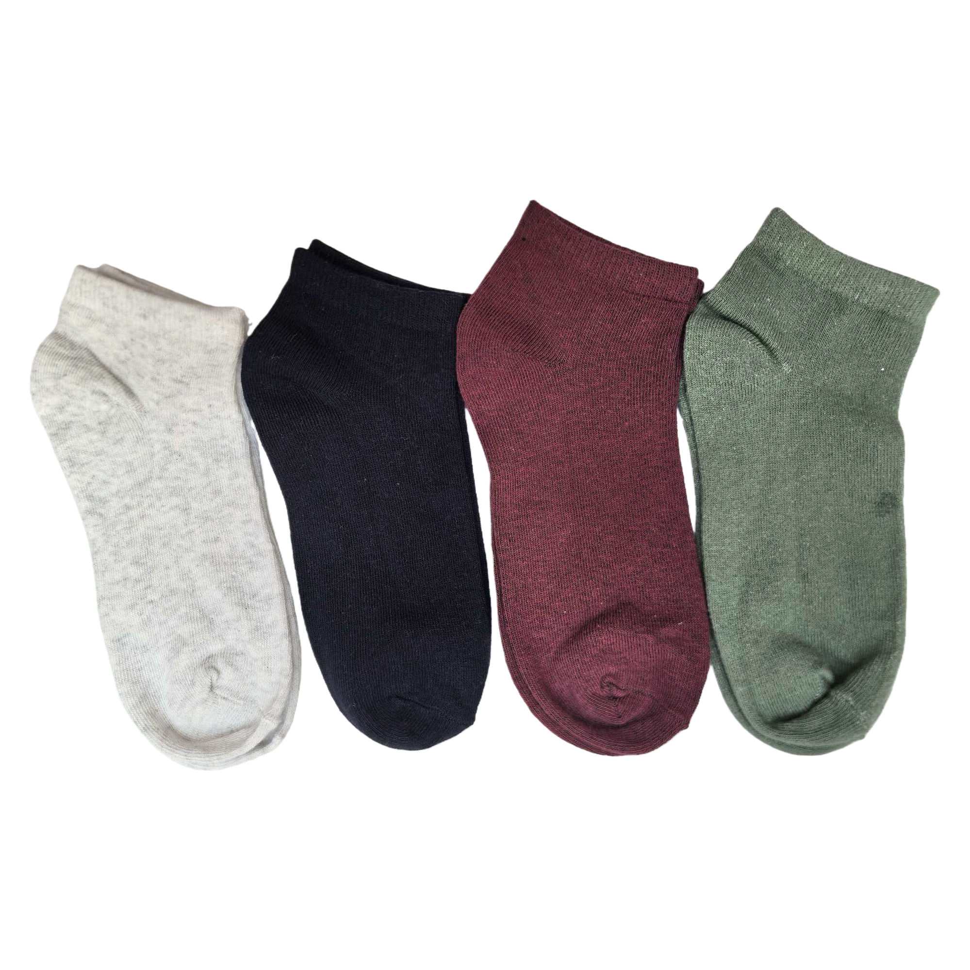 Colorful and fashionable short socks in four pairs, versatile and sporty casual socks for boys and girls, trendy and colorful Item Picture