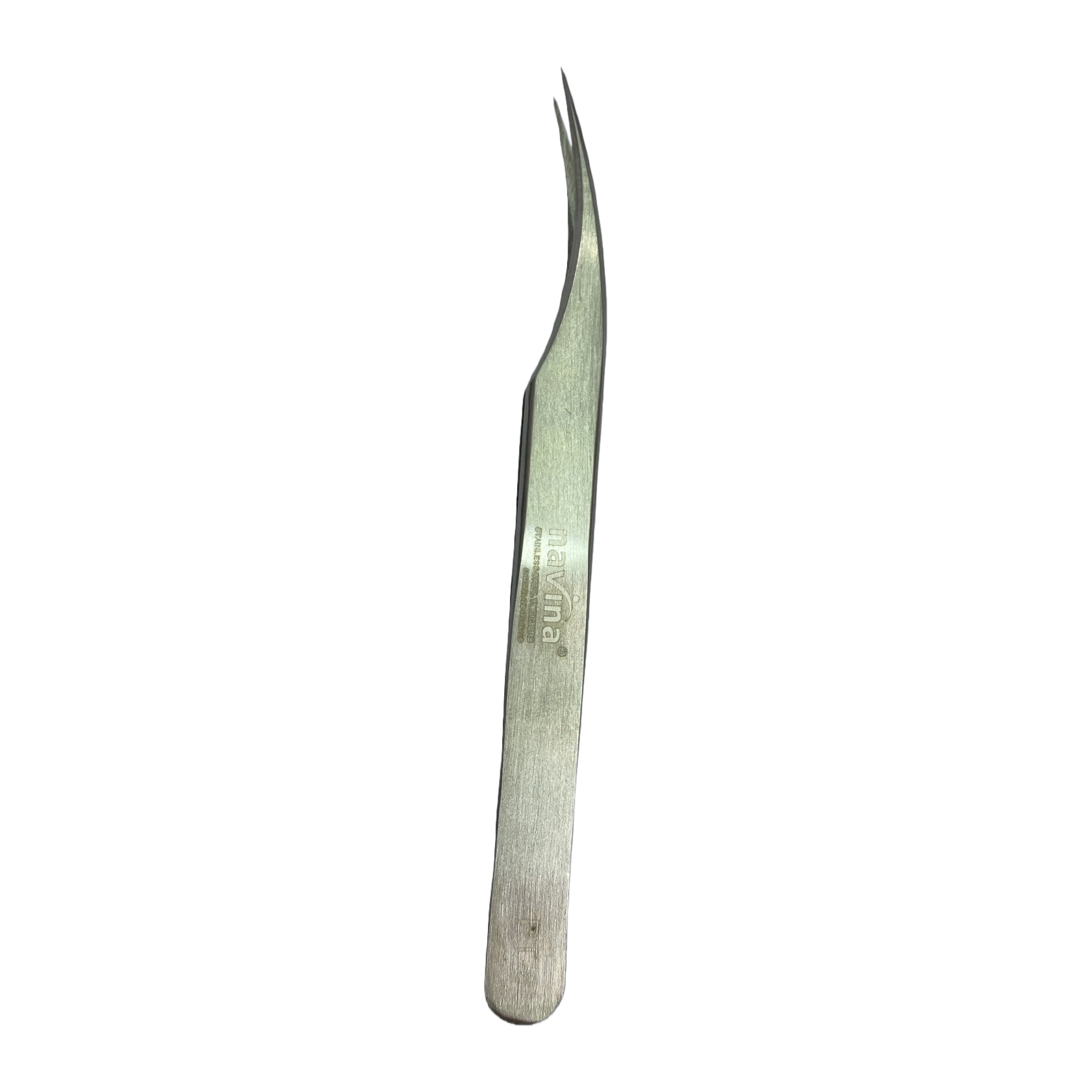 Clip de ceja de corte de belleza profesional meticuloso y exquisito pinzas de metal de plata con cabeza fina herramientas de belleza duraderas y duraderas Item Picture